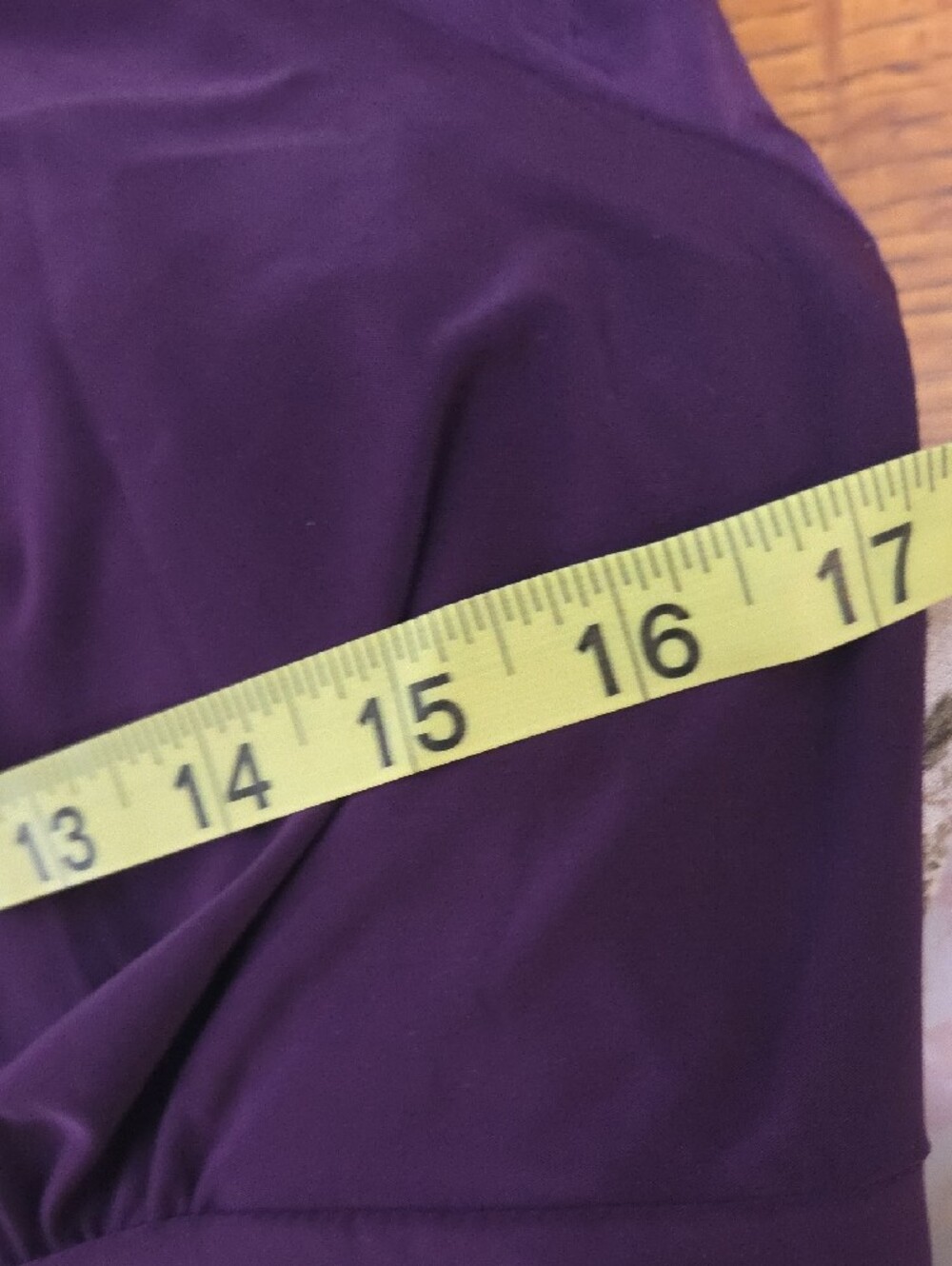 Short-Sleeve Purple Scoop Neck Tunic Top - Picture 10 of 10